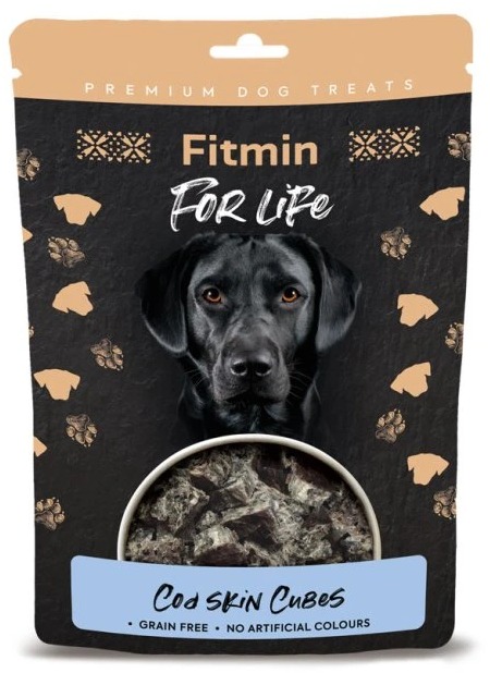 Fitmin For Life Sušené kostky s treskou pamlsek pro psy 100 g