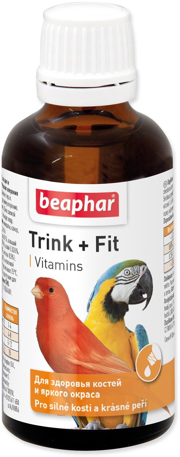 Beaphar Trink Fit vitamínové kapky pro silné kosti a krásné peří 50 ml
