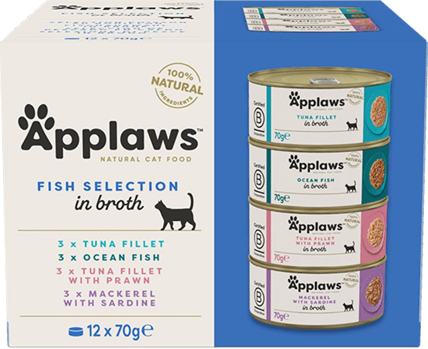 Applaws konzerva Multipack Rybí výběr 12 × 70 g