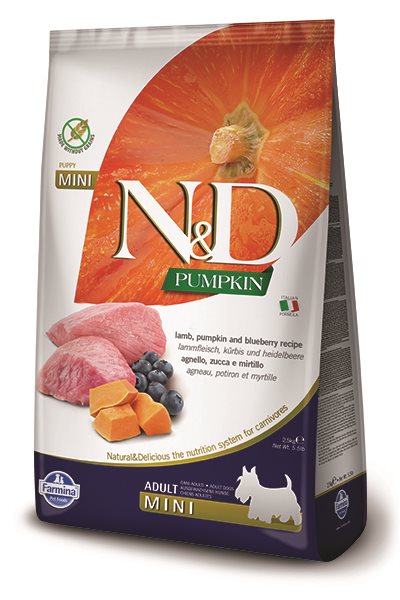 N&D Pumpkin Dog Adult Mini Lamb & Blueberry 7 kg