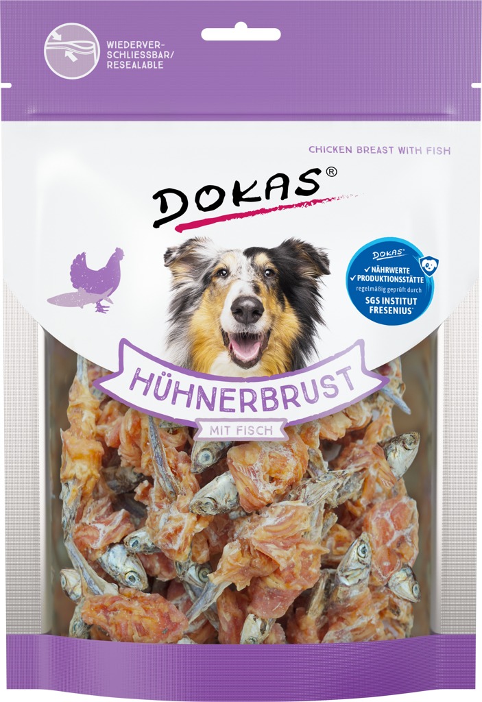 Dokas - Rybičky obalené kuřecím masem 220 g