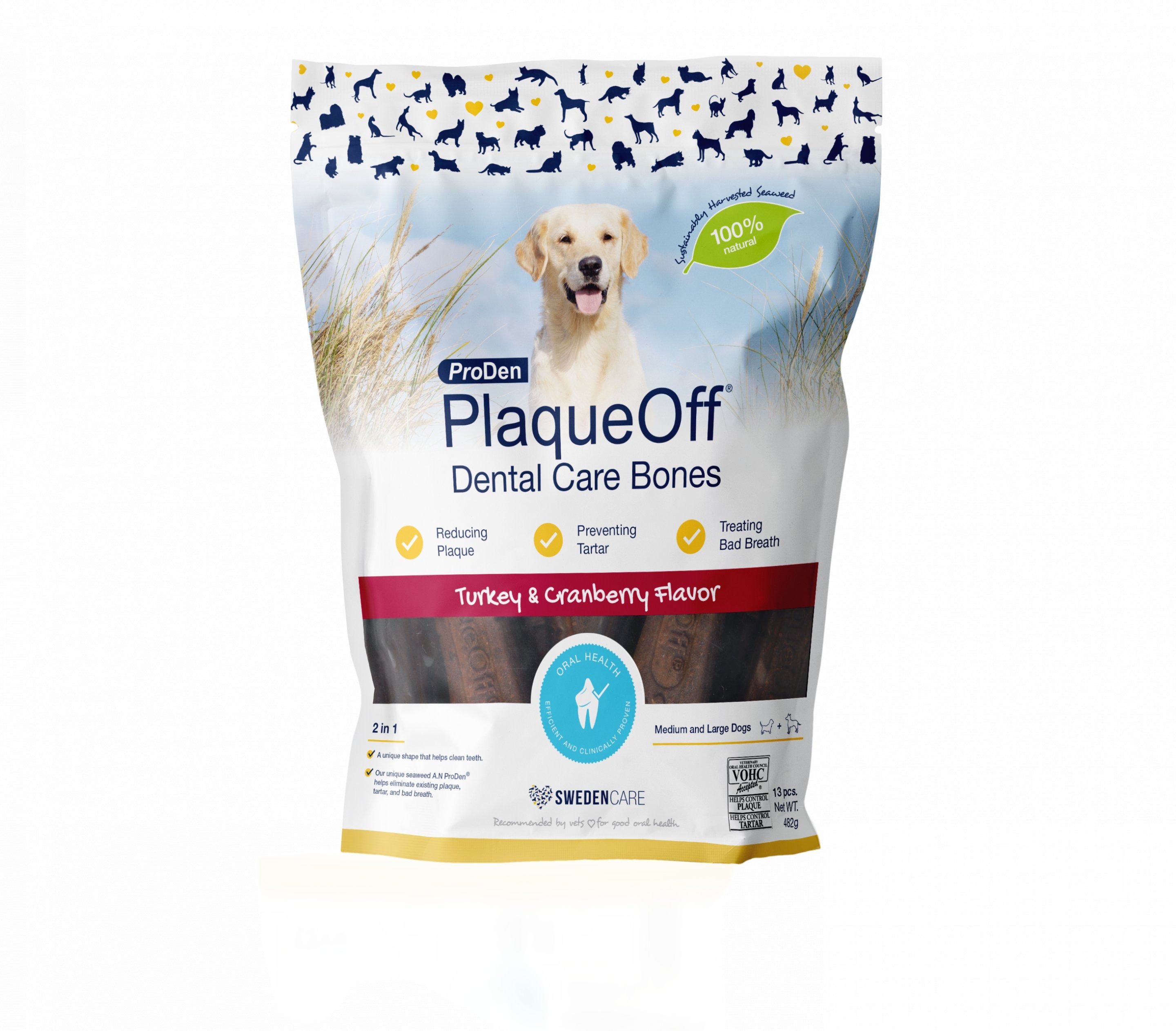 ProDen PlaqueOff Dental Bones krůtí 482 g