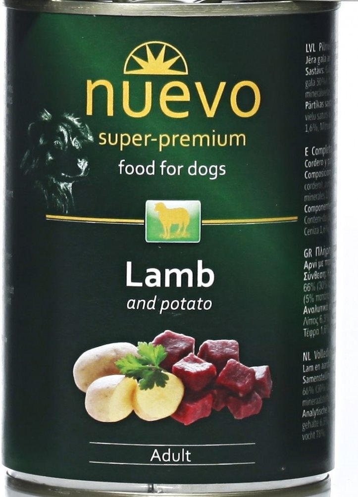 Nuevo pes adult jehněčí konzerva 400 g