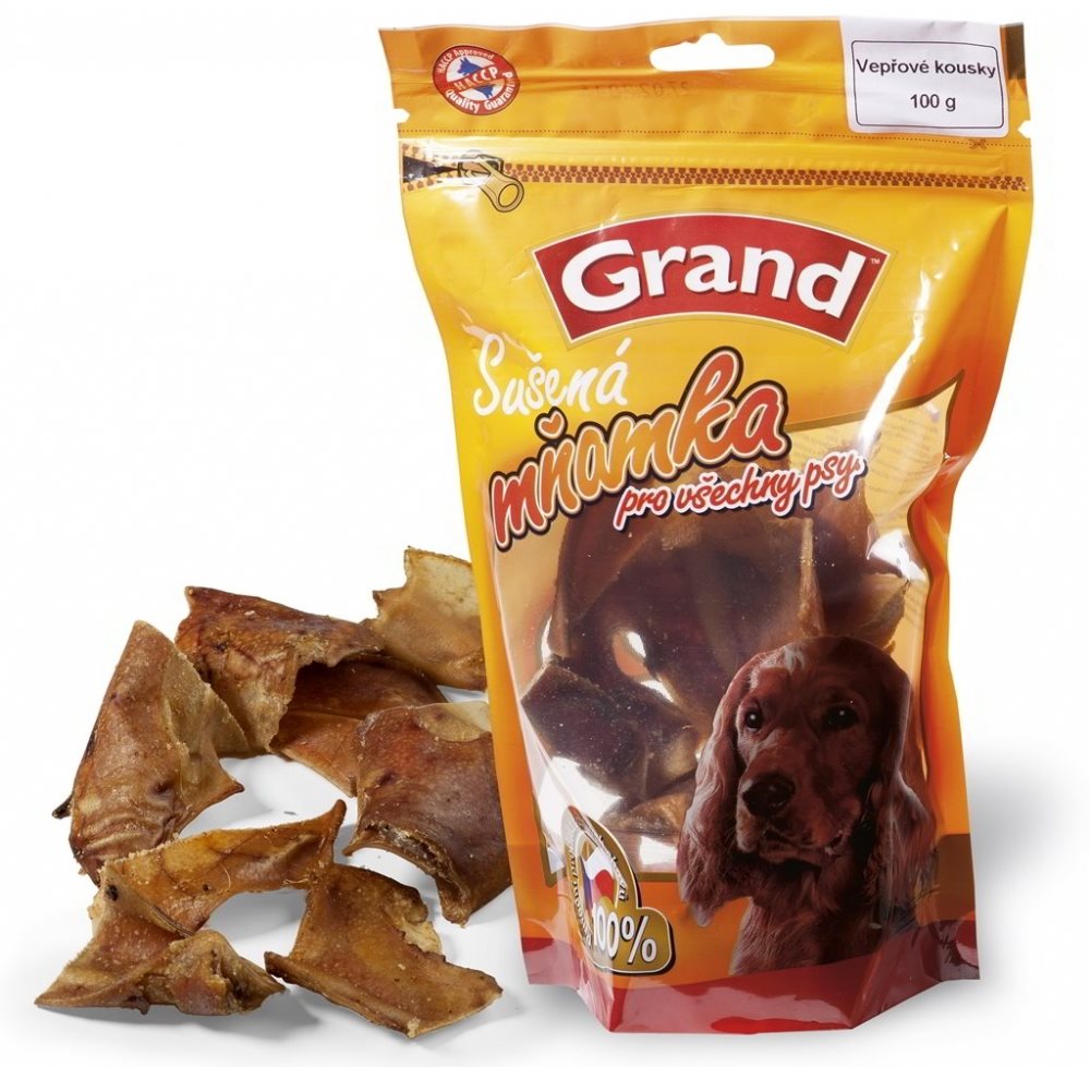 Grand Vepřové ucho kousky sušené 100 g