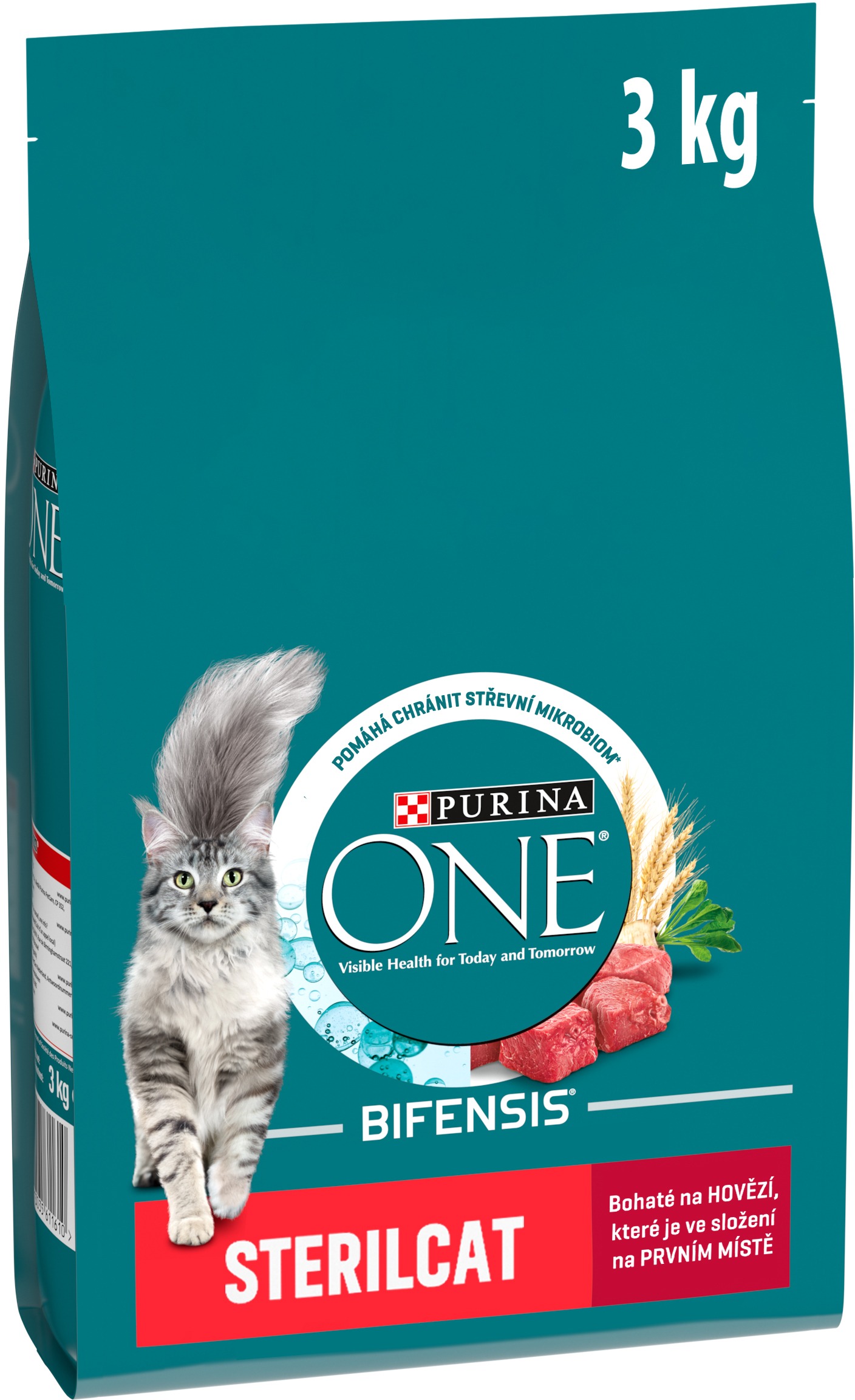 Purina ONE Bifensis Sterilised granule pro kočky hovězí 3 kg