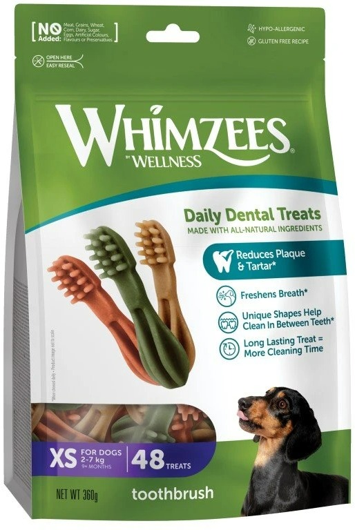 Whimzees Dental zubní kartáček XS 7,5 g, 48 ks v balení
