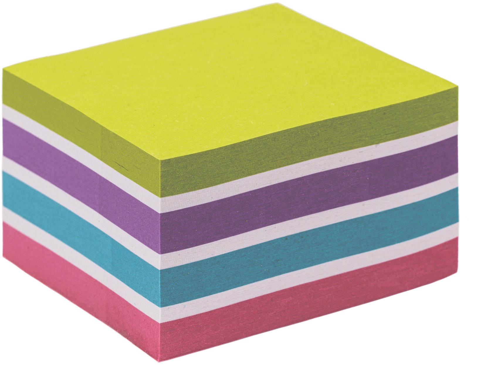 KORES CUBO Pastel Recyklovaný 75 x 75 mm, 450 lístků, mix barev