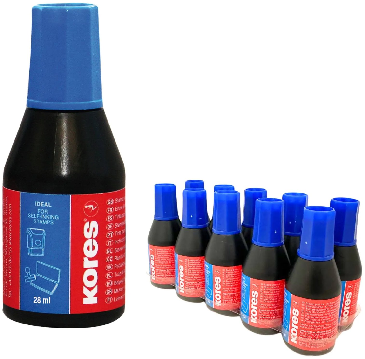 KORES 28 ml modrá - balení 10 ks