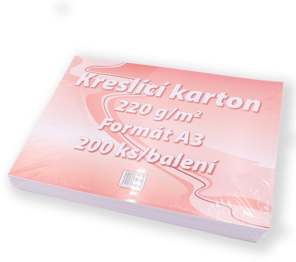 PAPÍRNA MARTINÍK Kreslicí karton A3, 220 g/m2, 200 listů