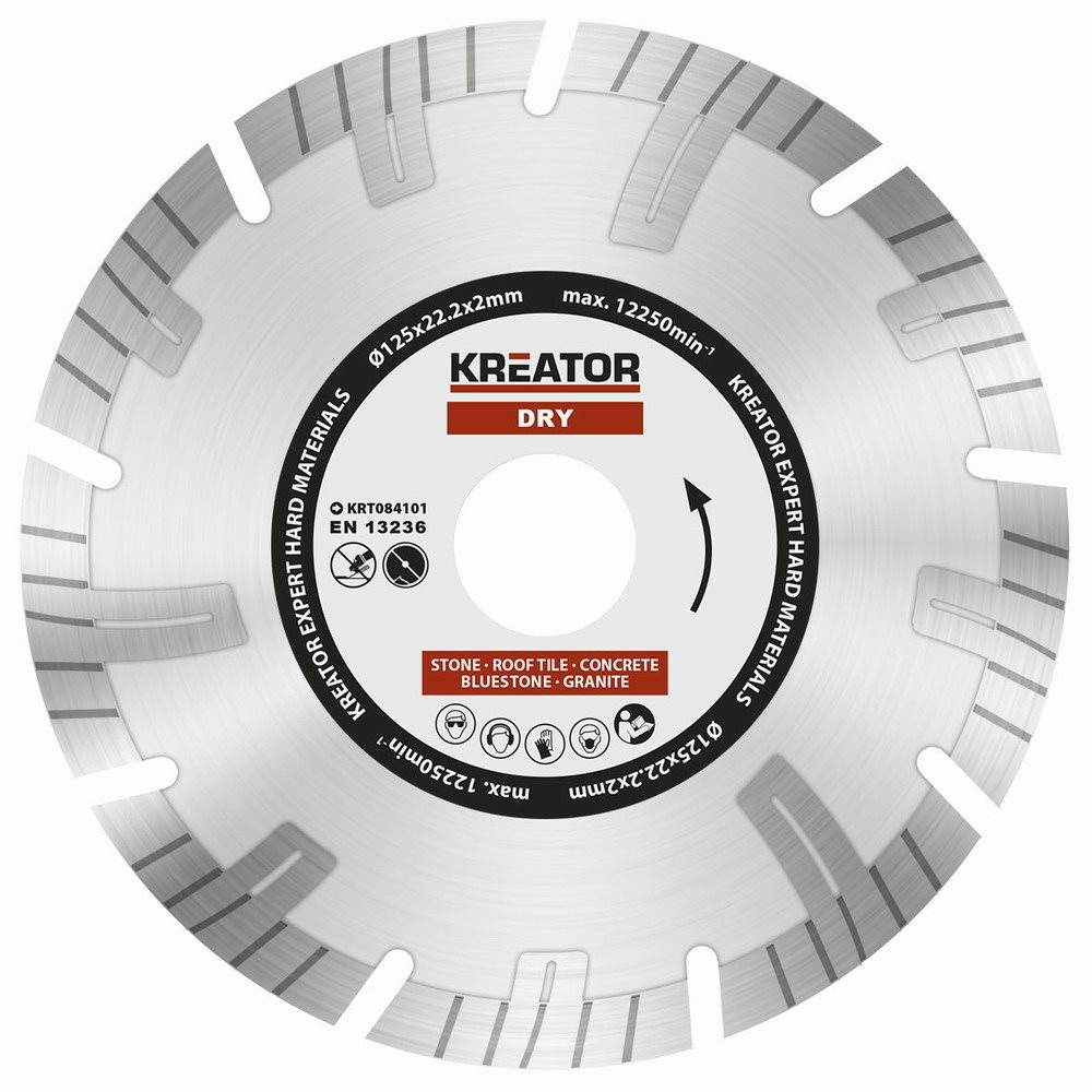 KREATOR Diamantový kotouč segmentový 125mm EXPERT KRT084101