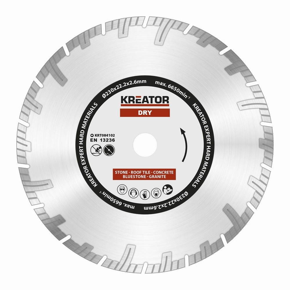 KREATOR Diamantový kotouč segmentový 230mm EXPERT KRT084102