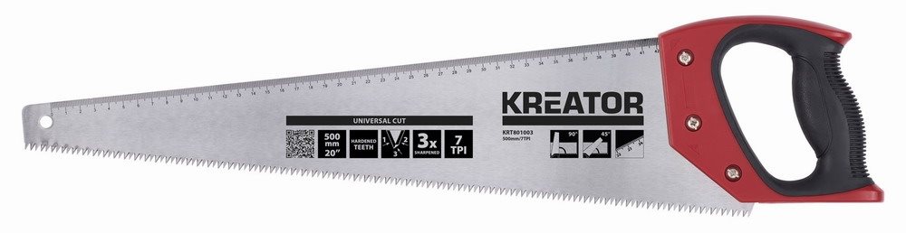 KREATOR Ruční pila 500mm 7TPI KRT801003