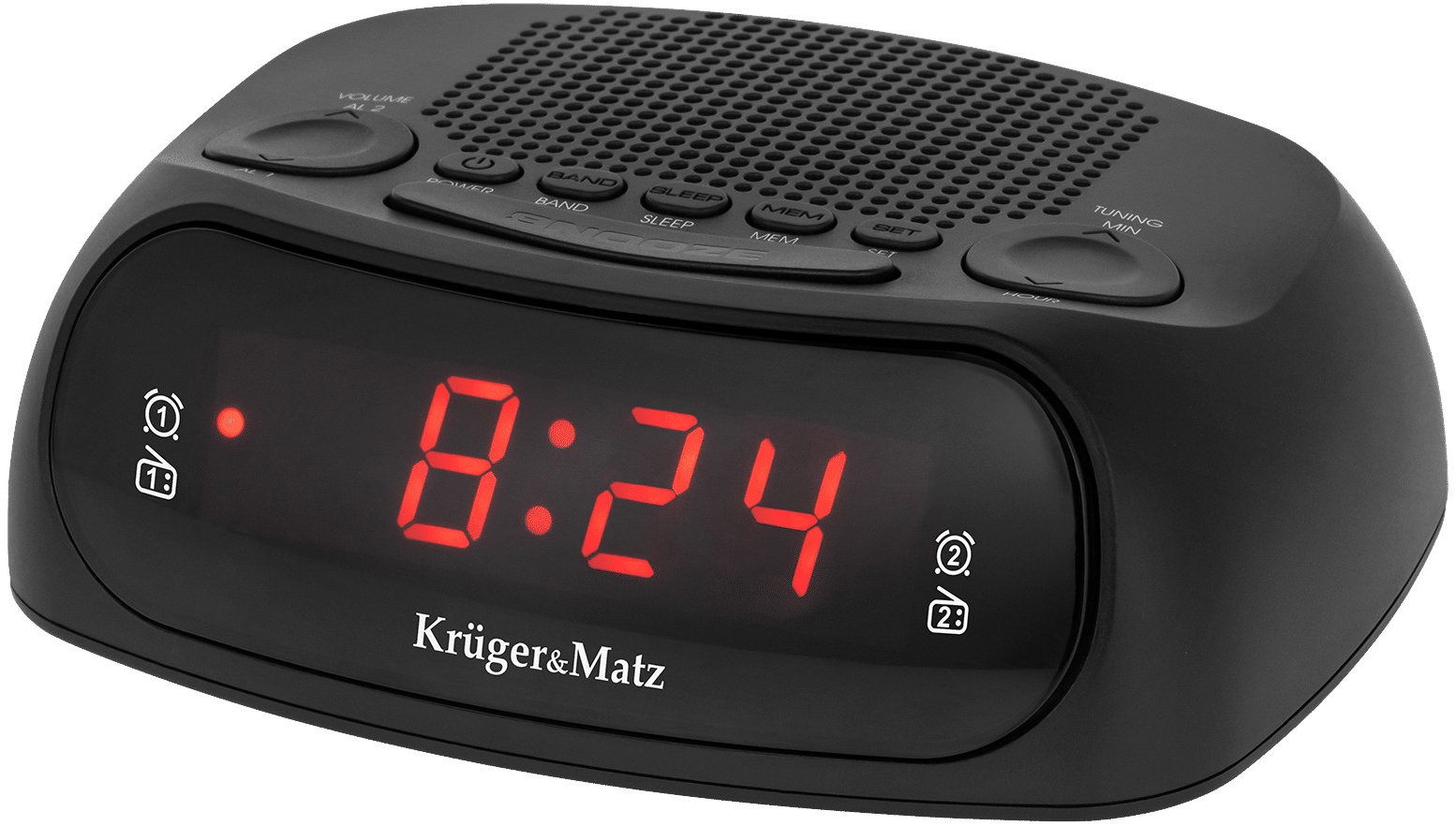 Kruger&Matz KM0824 LED, 2 × AAA 1,5 V, černý