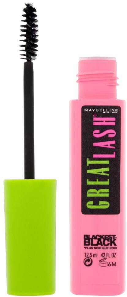 MAYBELLINE NEW YORK Great Lash Mascara Blackest Black řasenka, 12,5 ml