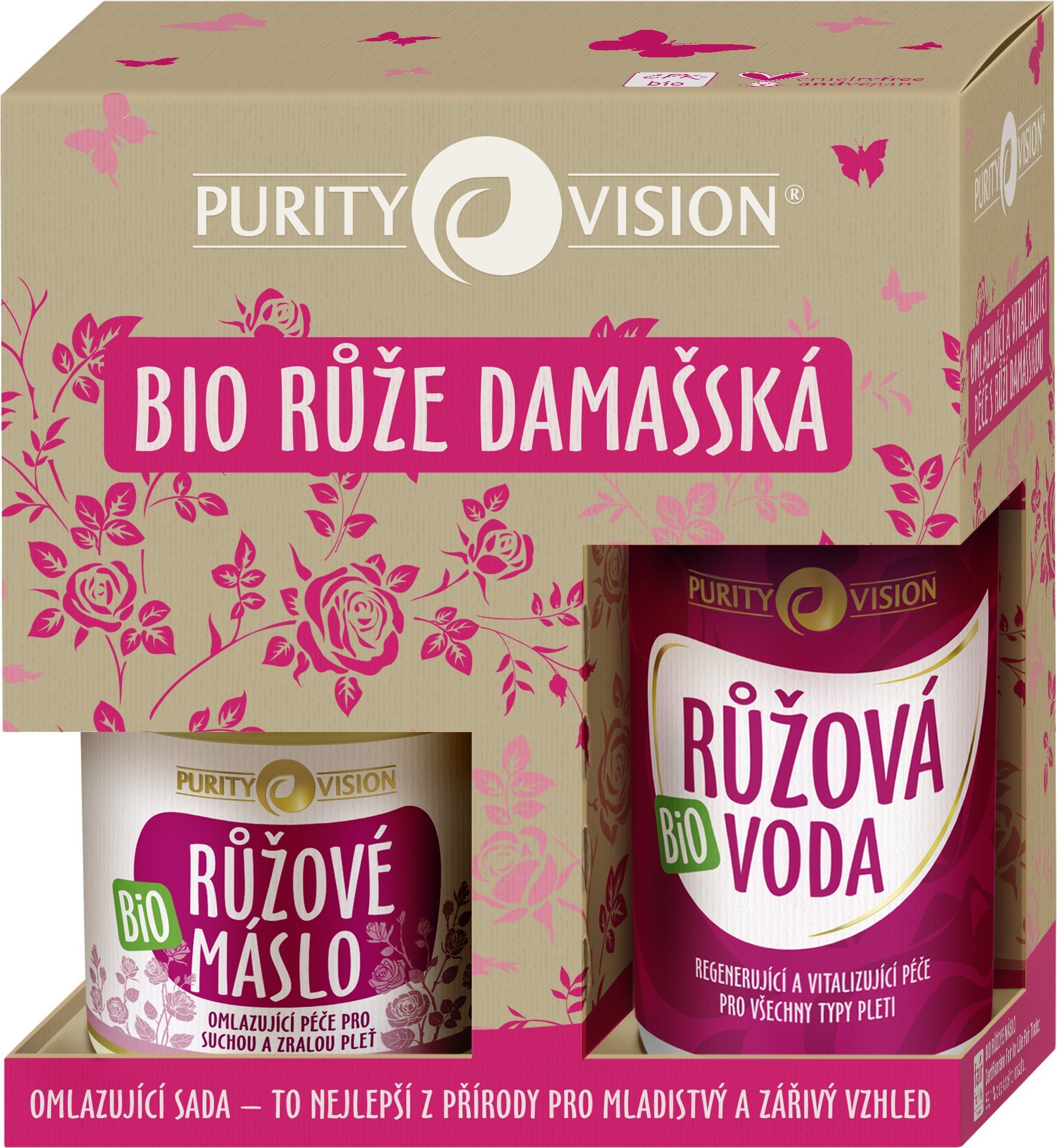 PURITY VISION Omlazující sada s růží damašskou