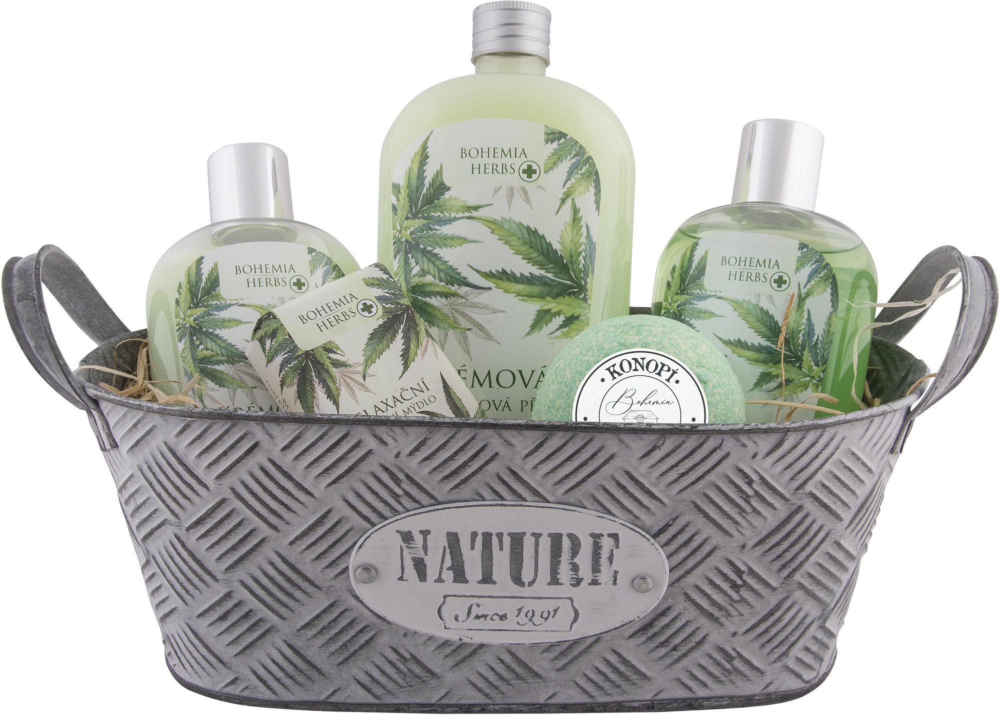 BOHEMIA GIFTS Dárkový plechový box - Cannabis