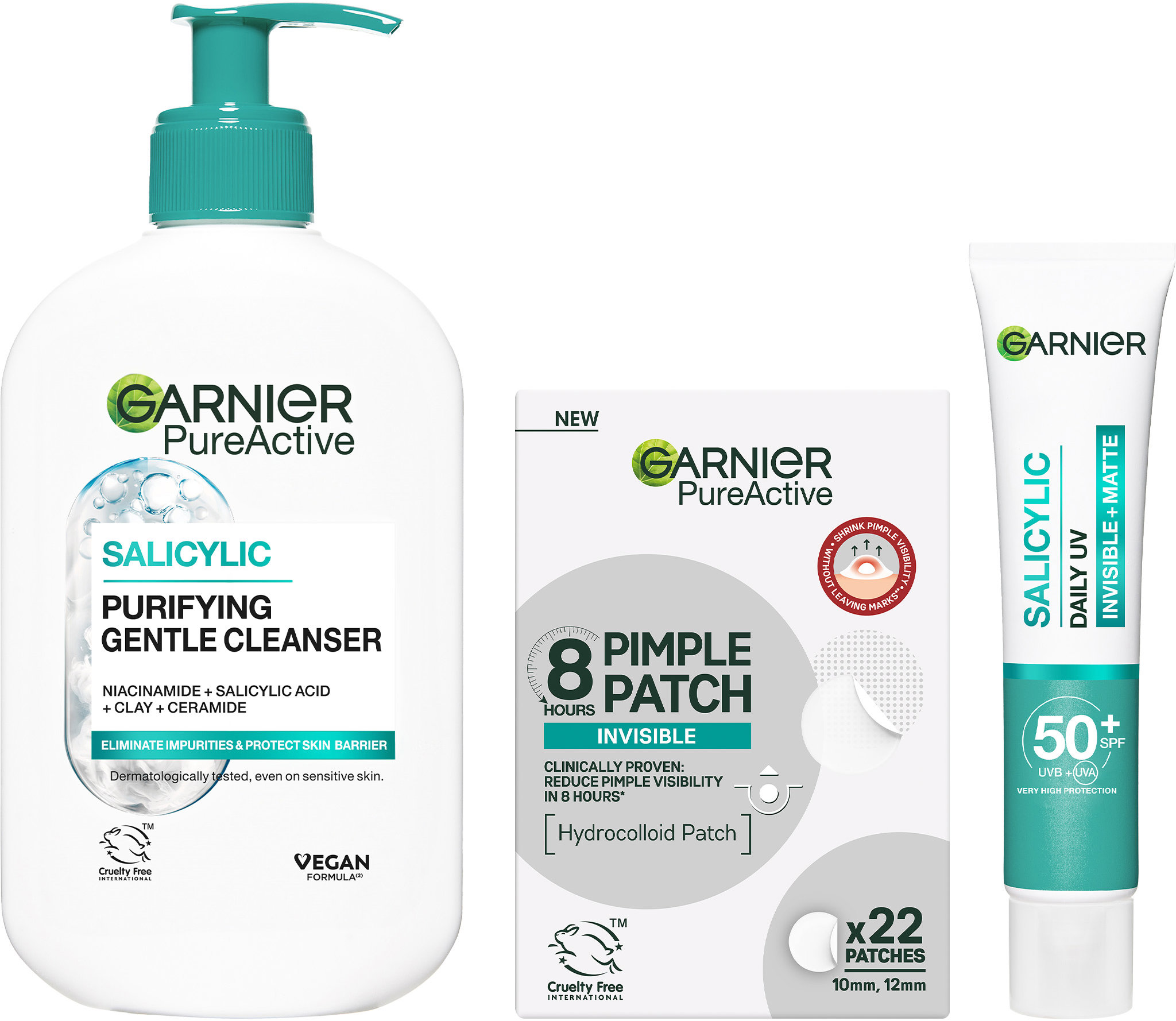 GARNIER Pure Active Set s náplastmi