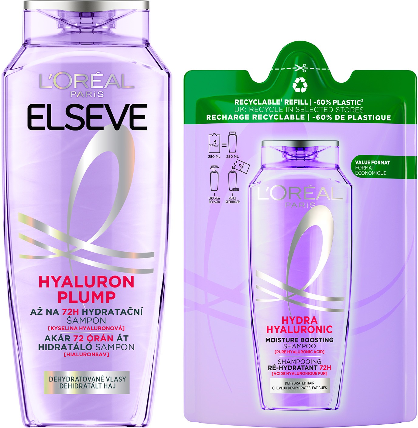 L'ORÉAL PARIS Elseve Hyaluron Plump Set 500 ml