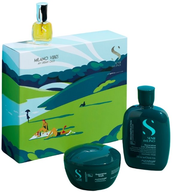 ALFAPARF MILANO Semi Di Lino Reconstruction Holiday Kit 465 ml