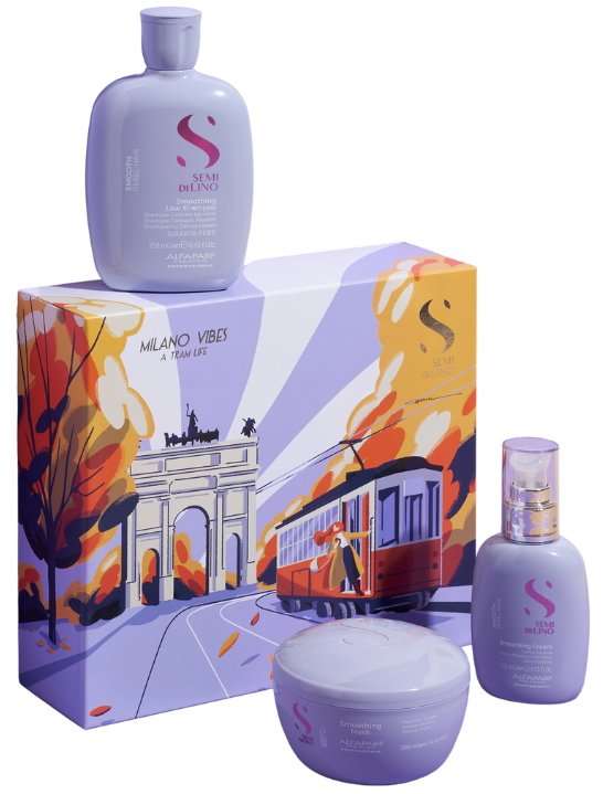 ALFAPARF MILANO Semi Di Lino Smooth Holiday Kit 575 ml