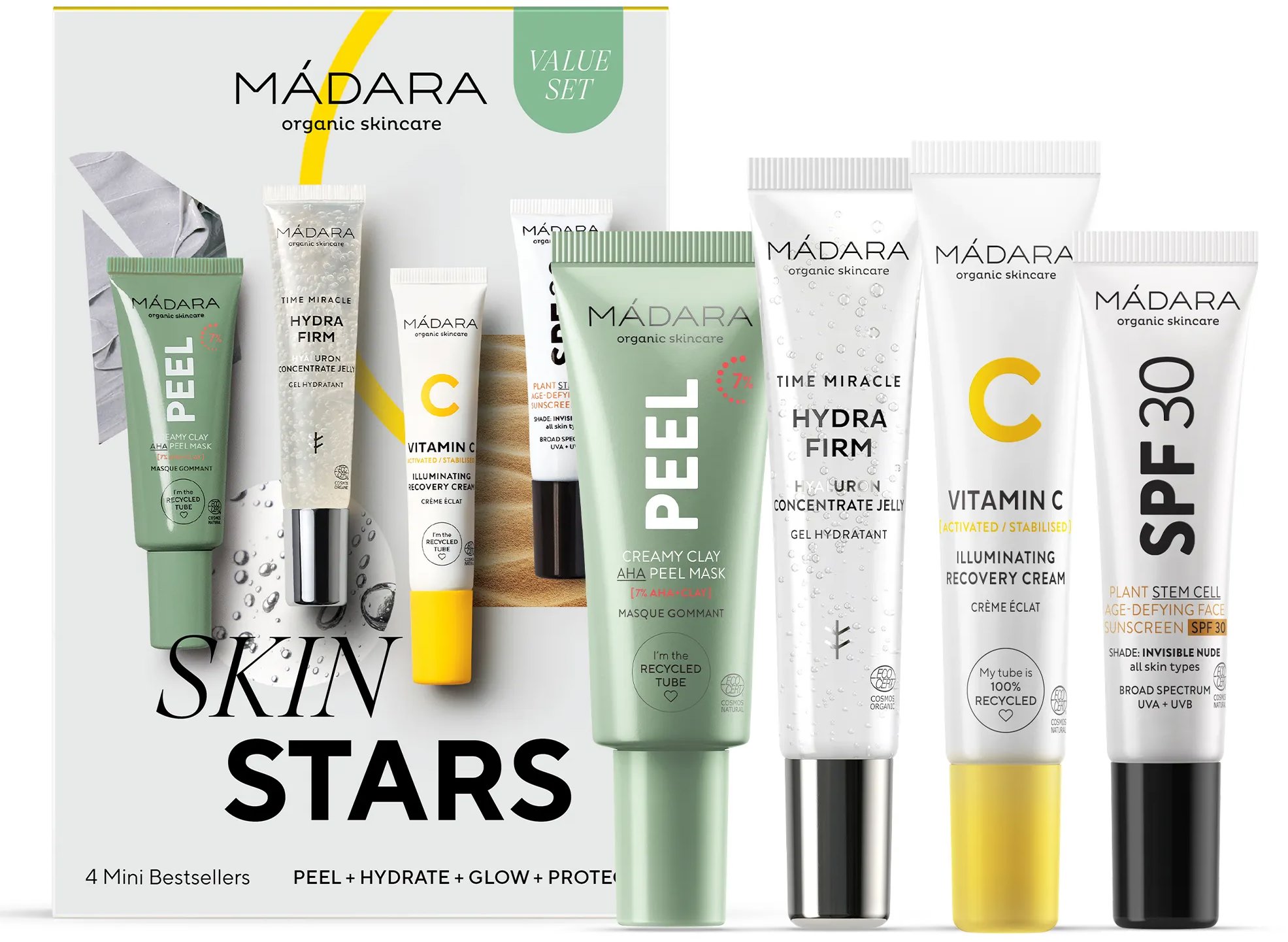 MÁDARA Skin Stars Set 4 ikonických produktů 57 ml