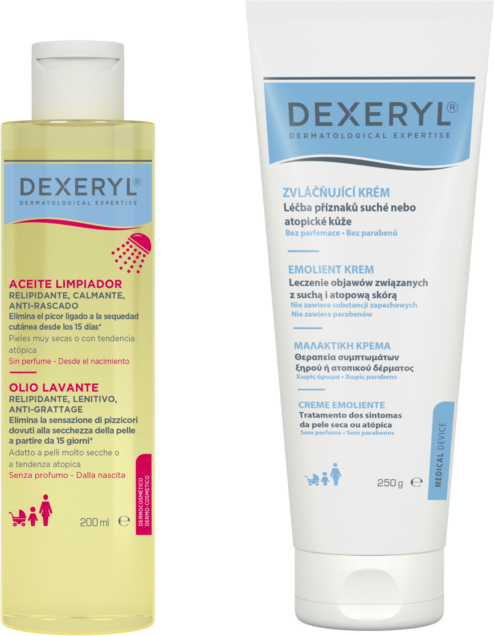 DEXERYL Péče o velmi suchou nebo atopickou kůži Set 450 ml