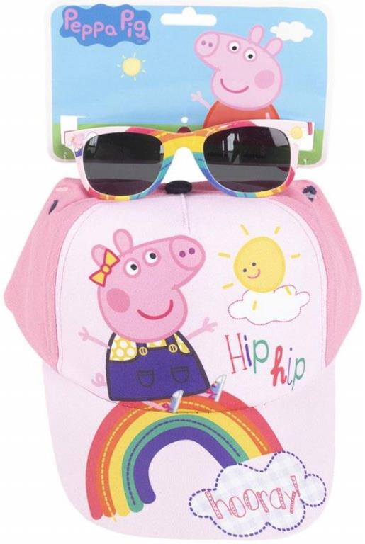 Peppa Pig: Hip Hip Hooray - dětská kšiltovka s brýlemi