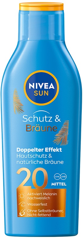 NIVEA SUN Protect & Bronze Sun Lotion SPF 20 200 ml
