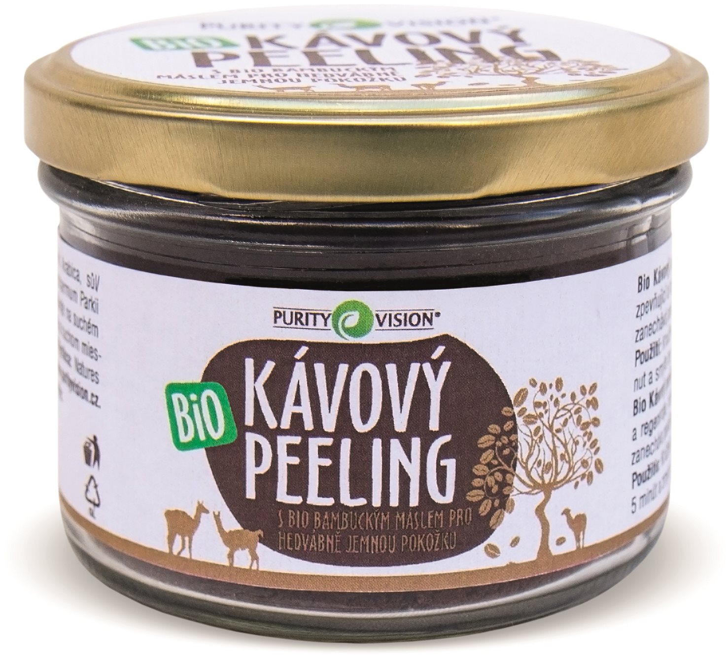 PURITY VISION Kávový peeling BIO 175 g