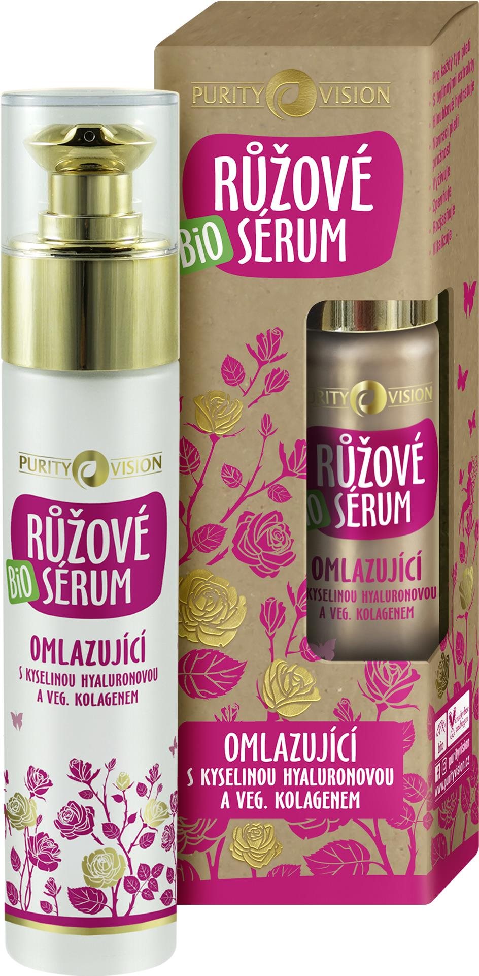 PURITY VISION Bio Růžové omlazující sérum 50 ml