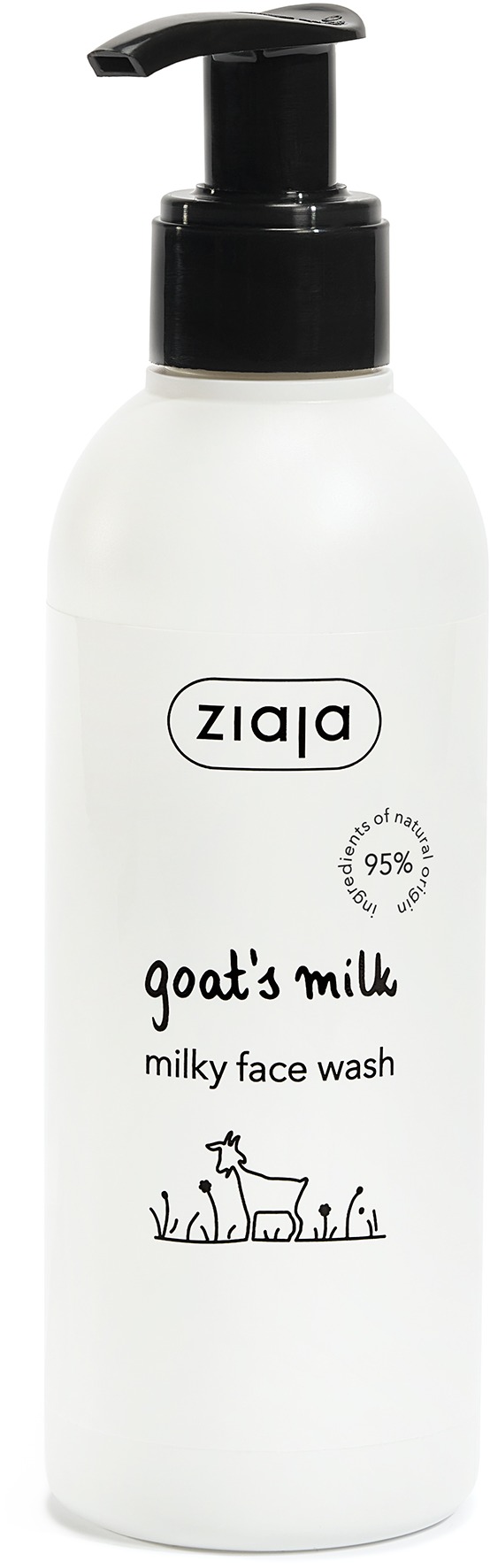 ZIAJA Kozí mléko mléčný pleťový mycí gel 200 ml