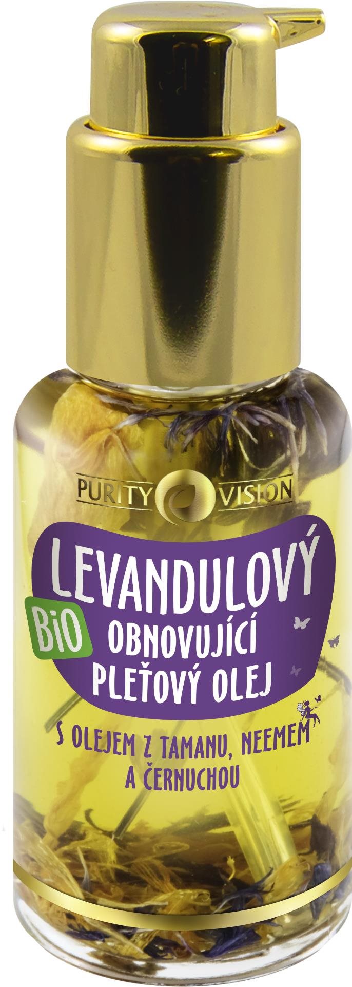 PURITY VISION Bio Levandulový hloubkově obnovující pleťový olej 45 ml