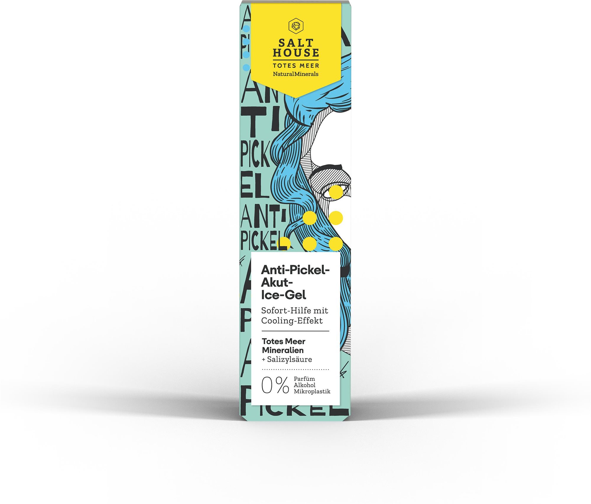 Salt House Natural Minerals Akutní chladivý gel proti akné, 15 ml