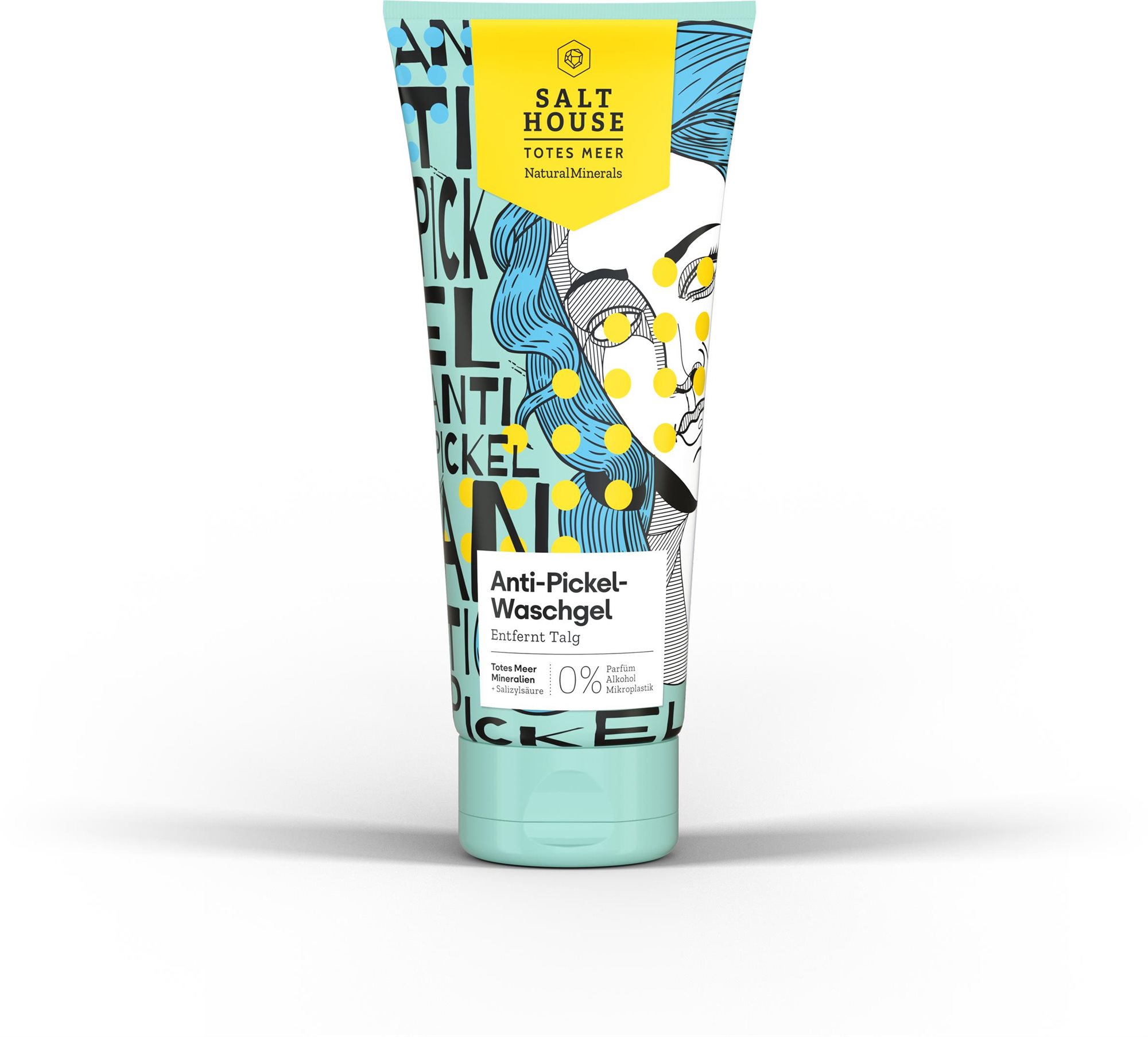 SALT HOUSE Čisticí gel s mořskou solí proti akné 250 ml