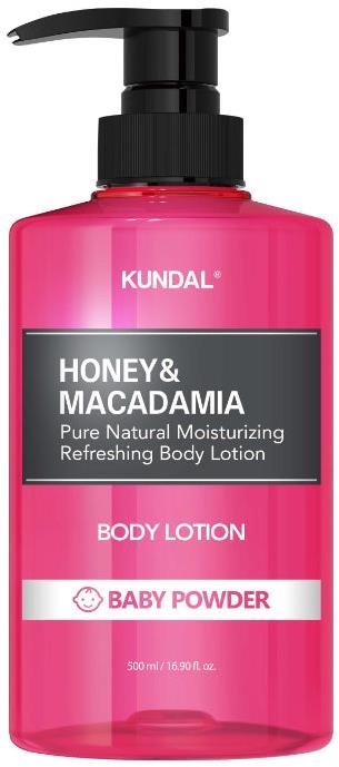 KUNDAL Honey & Macadamia Pure Body Lotion Baby Powder 500 ml