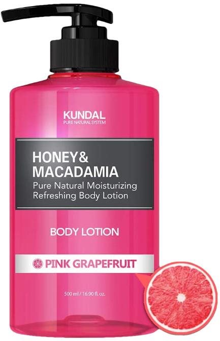 KUNDAL Honey & Macadamia Pure Body Lotion Pink Grapefruit 500 ml