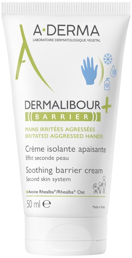 A-DERMA Dermalibour Barrier zklidňující ochranný krém 50 ml