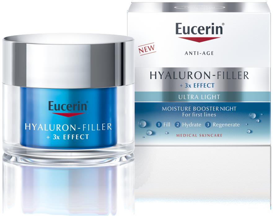 EUCERIN Hyaluron-Filler+3x effect noční hydratační booster 50 ml