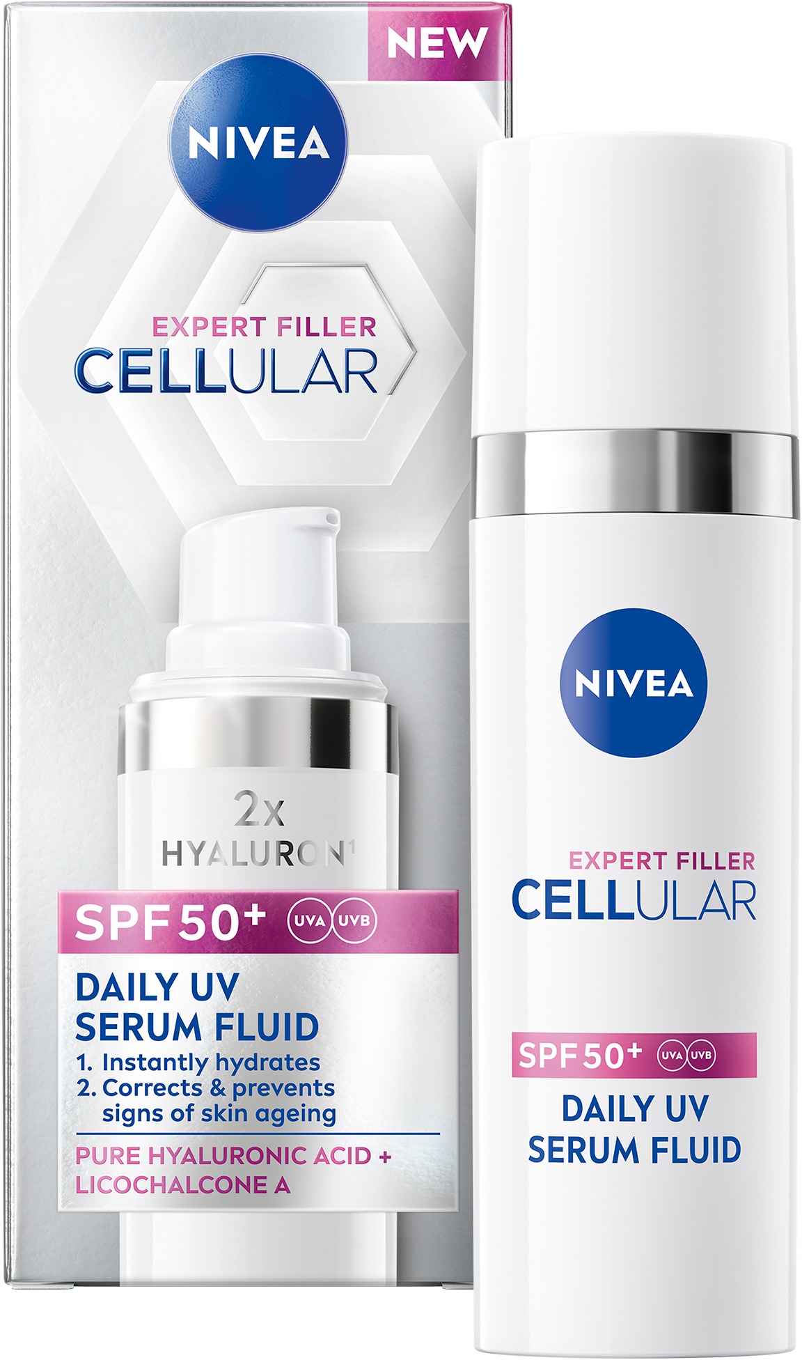 NIVEA Denní UV Sérum Fluid Cellular SPF 50+ 30 ml