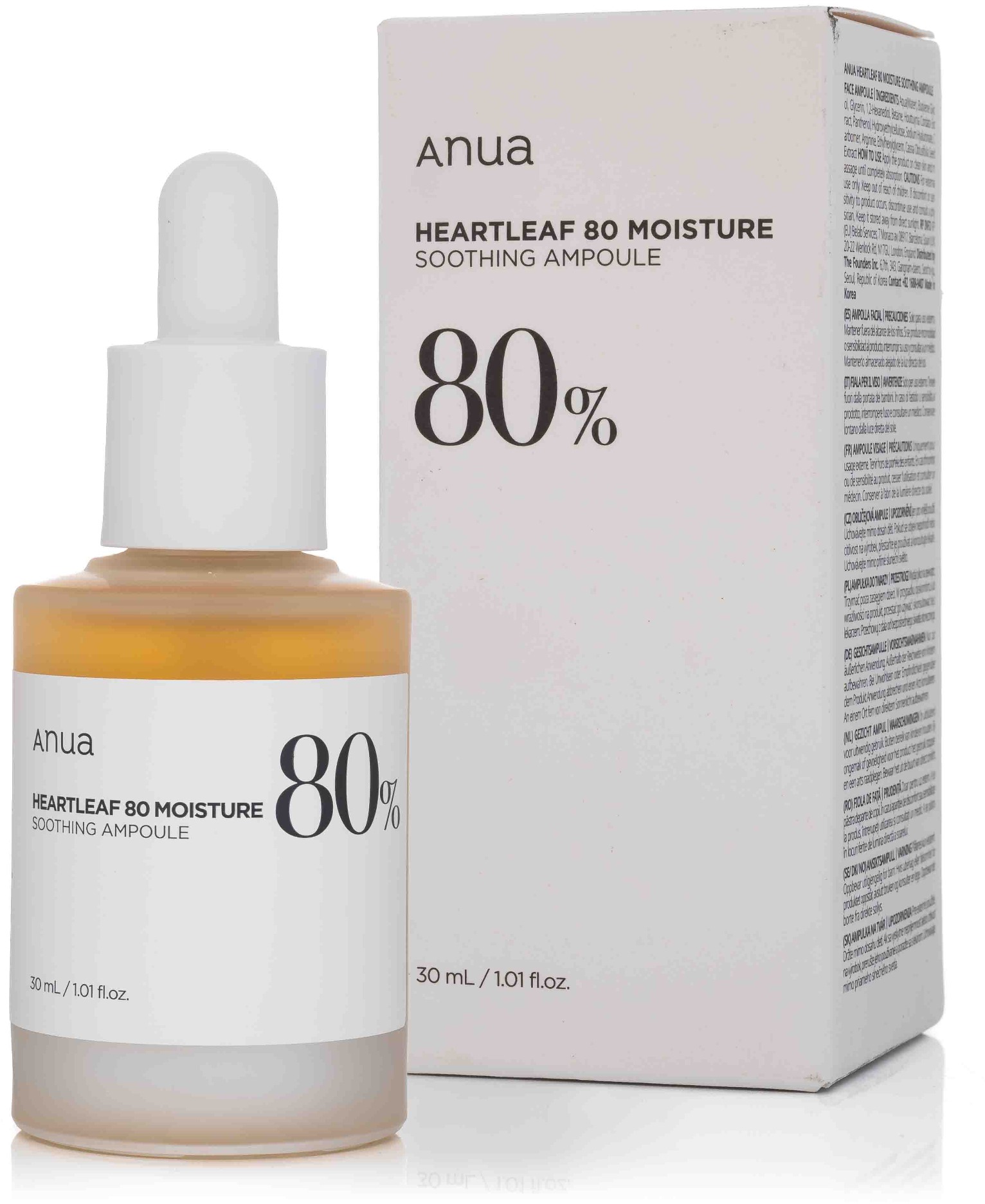 ANUA Heartleaf 80% Soothing Ampoule 30 ml