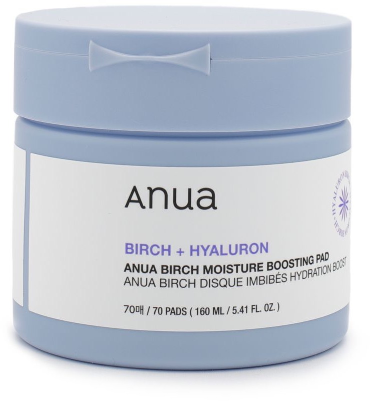 ANUA Birch Moisture Boosting Pad - Hydratační tamponky s březovou mízou 70 ks / 160 ml