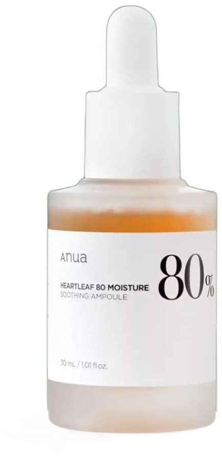 ANUA Heartleaf 80% Soothing Ampoule - Zklidňující ampule s 80% extraktem z toulně srdčité 30 ml