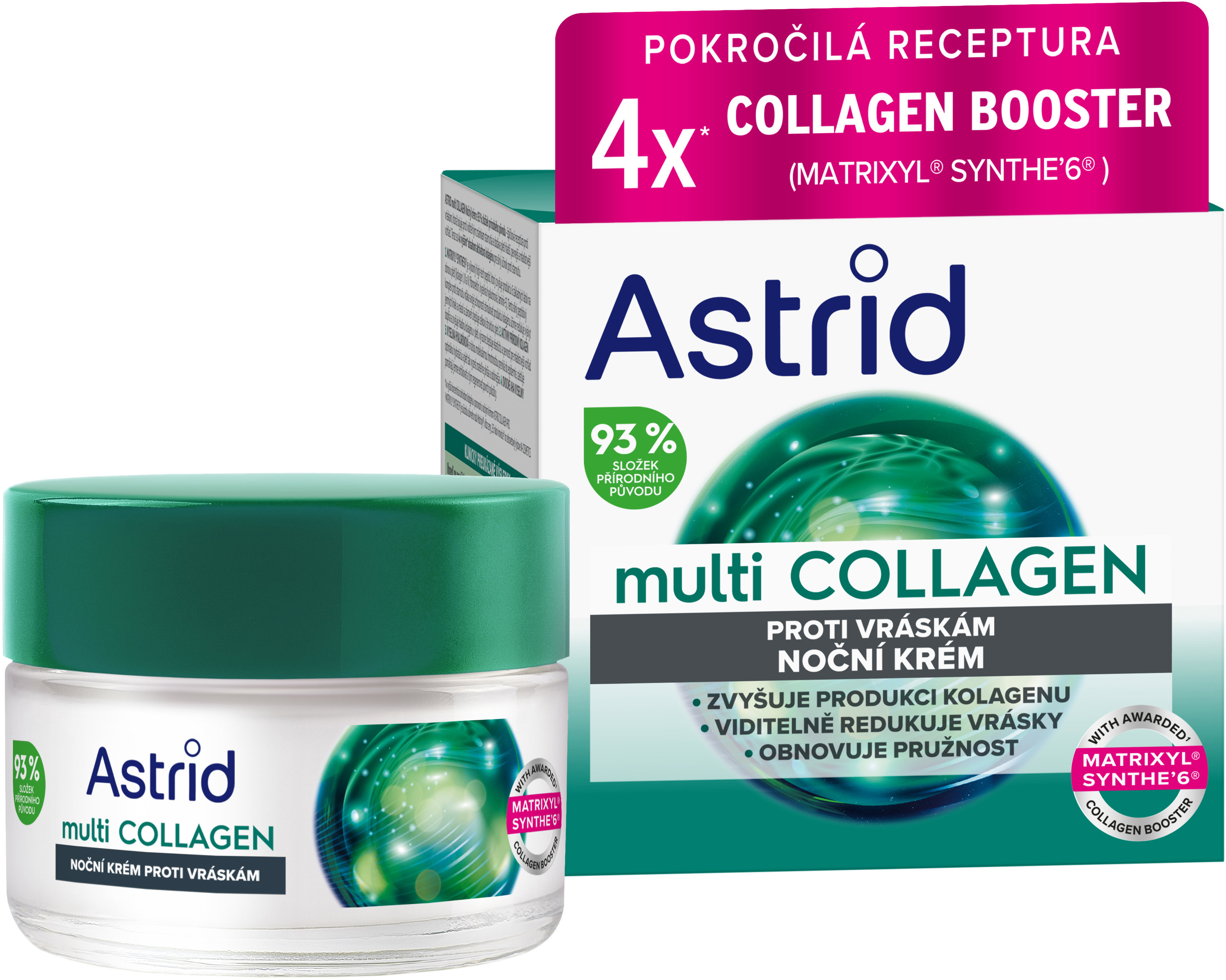 ASTRID Multicollagen Noční krém proti vráskám a pro obnovení pružnosti 50 ml