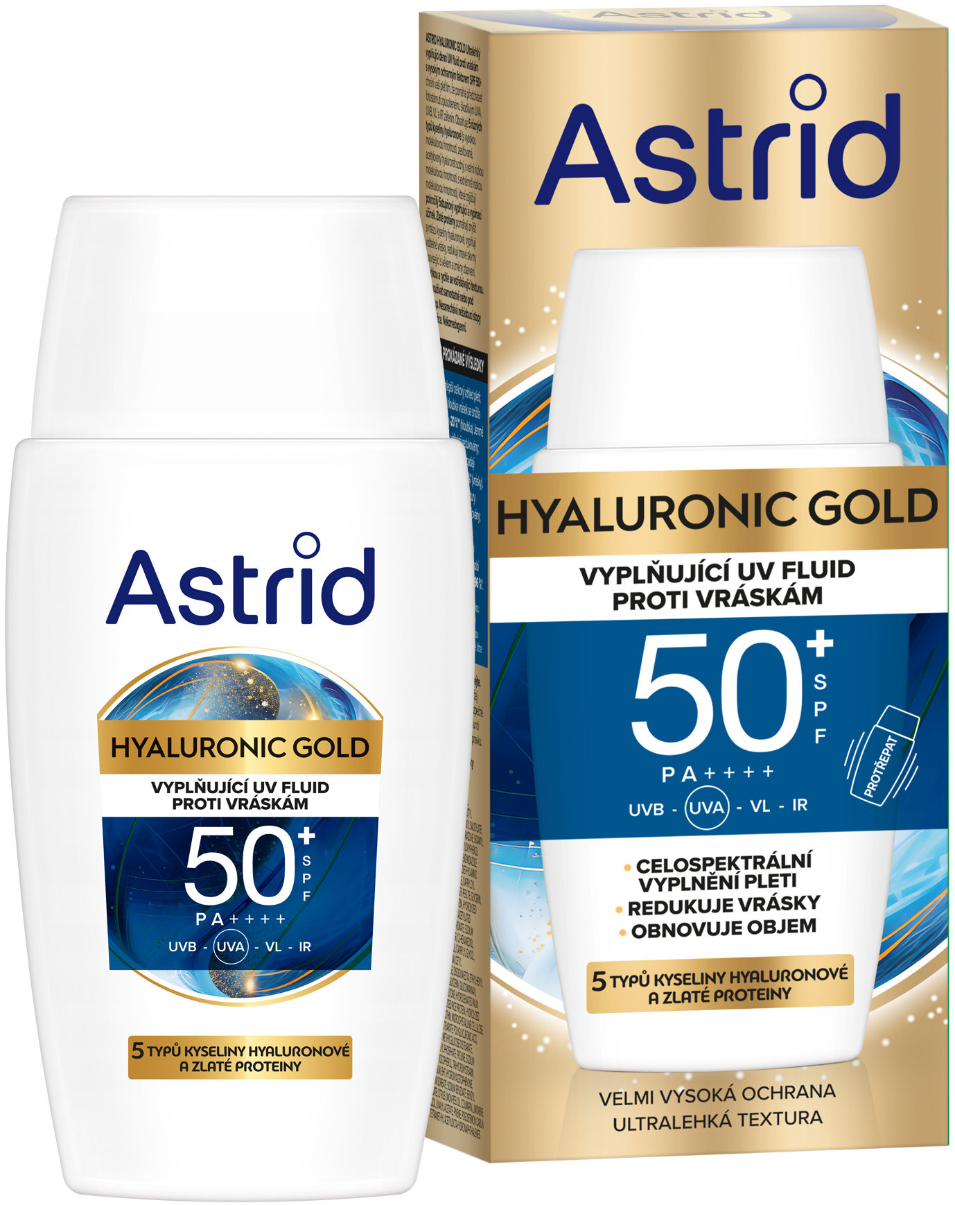 ASTRID Hyaluron Gold Fluid SPF 50 50 ml