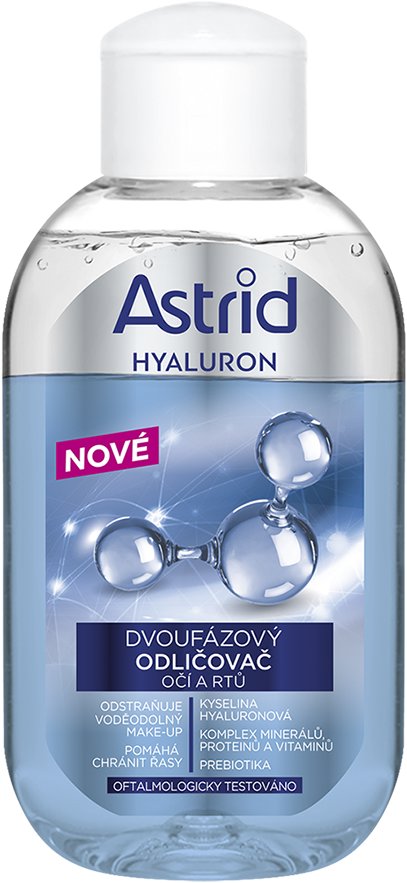 ASTRID Hyaluron Dvoufázový odličovač očí a rtů 125 ml