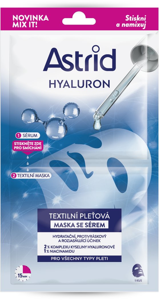 ASTRID Hyaluron Mix It Textílní maska se sérem 1 ks