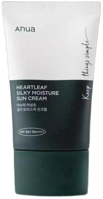 ANUA Heartleaf Silky Moisture Sun Cream SPF 50+ 50 ml