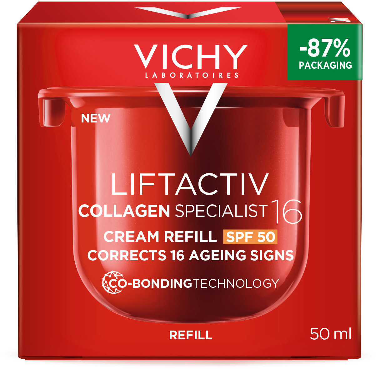 VICHY Liftactiv Collagen Specialist 16 Denní krém SPF 50 náhradní náplň 50 ml