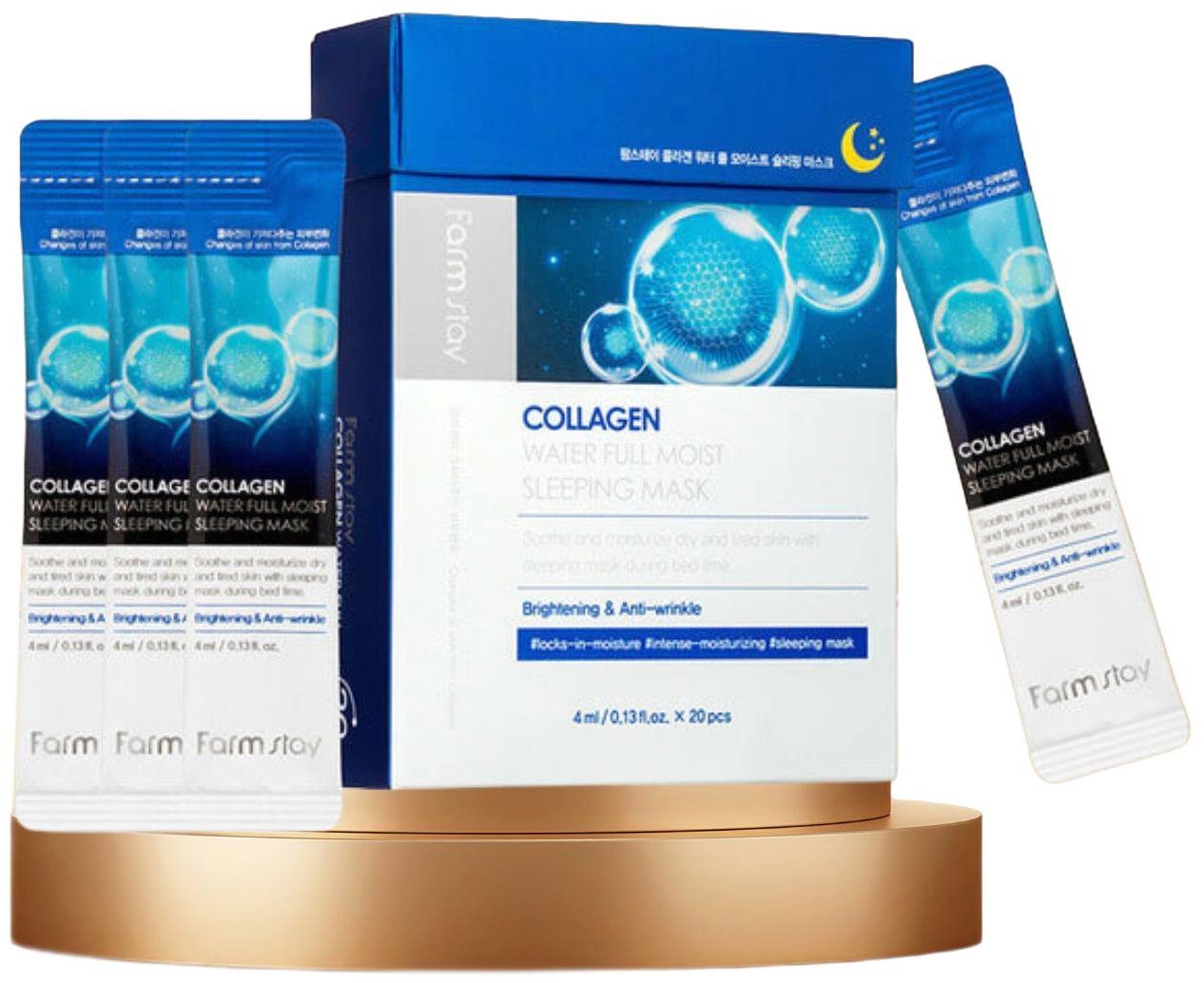 FARM STAY Collagen Water Full Moist Sleeping Mask 20 ks