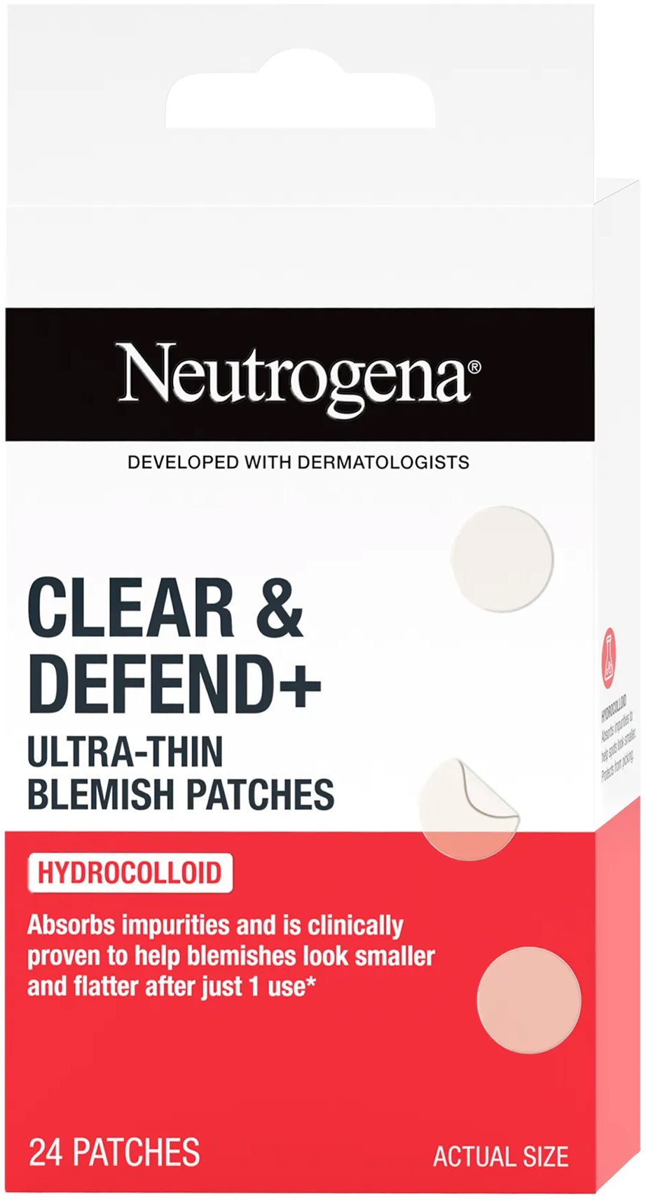 NEUTROGENA Clear & Defend+ Ultratenké náplasti na nedokonalosti 24 ks